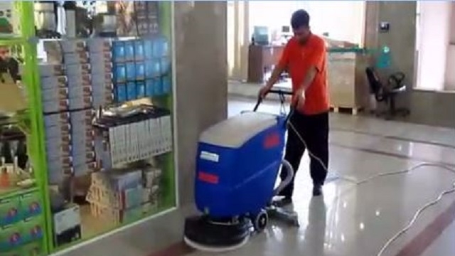 نظافت سریع پاساژ، فروشگاه و مرکز خرید با اسکرابر  - Quick cleaning passage shopping center scrubber 
