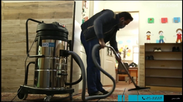 راه اندازی و تحویل دستگاه جاروبرقی صنعتی  - Installation and delivery of industrial vacuum cleaners 