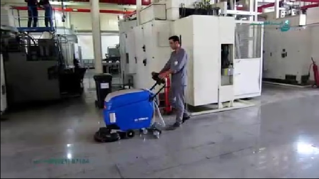 شستن سطوح صنایع با اسکرابر  - Industries Scrubber Cleaning Surfaces 