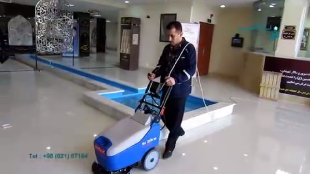 استفاده از کفشوی صنعتی در مراکز فرهنگی  - Use of industrial floor scrubber in cultural centers 